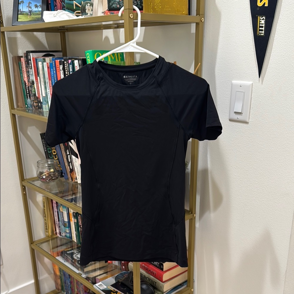 Athleta Black Short Sleeve Top